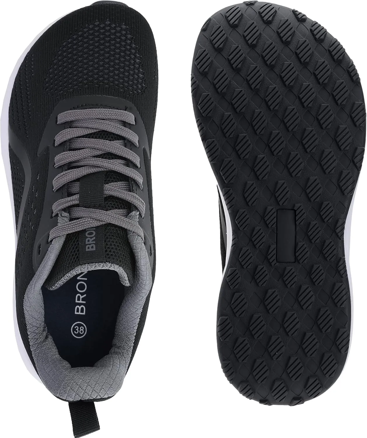 BRONAX Women's Wide Toe Box Road Running Shoes | Wide Athletic Tennis Sneakers with Rubber Outsole