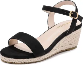 Girls Wedge Sandals Platform Espadrille Open Toe Dressy Sandals Summer Girls Heel Little Big Kid