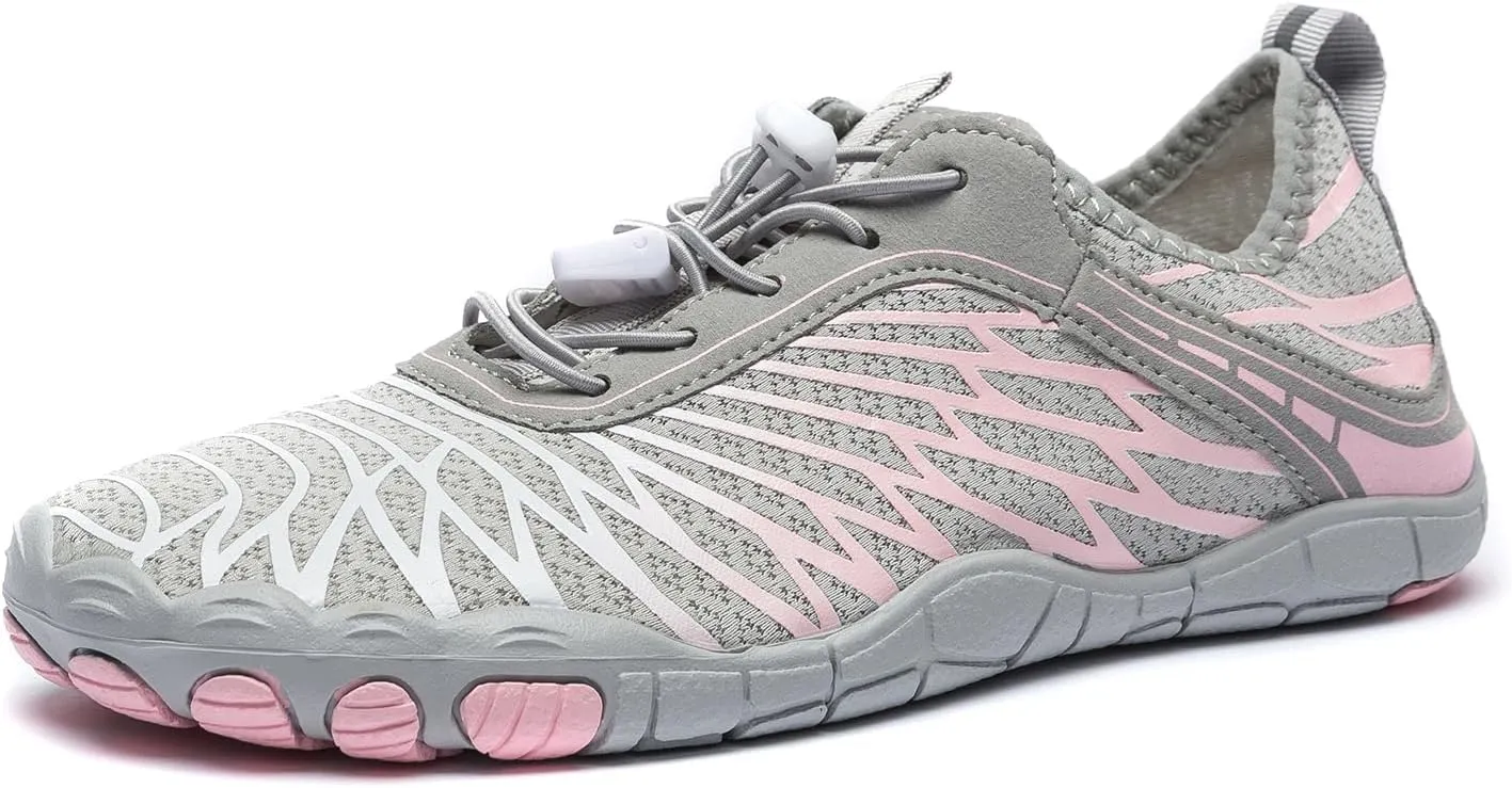 Hiking Barefoot Shoes for Women Men Breathable & Non-Slip Athletic Barefoot Wide Toe Water Shoes Lightweight Perfect for Walking,Running,and Swimming