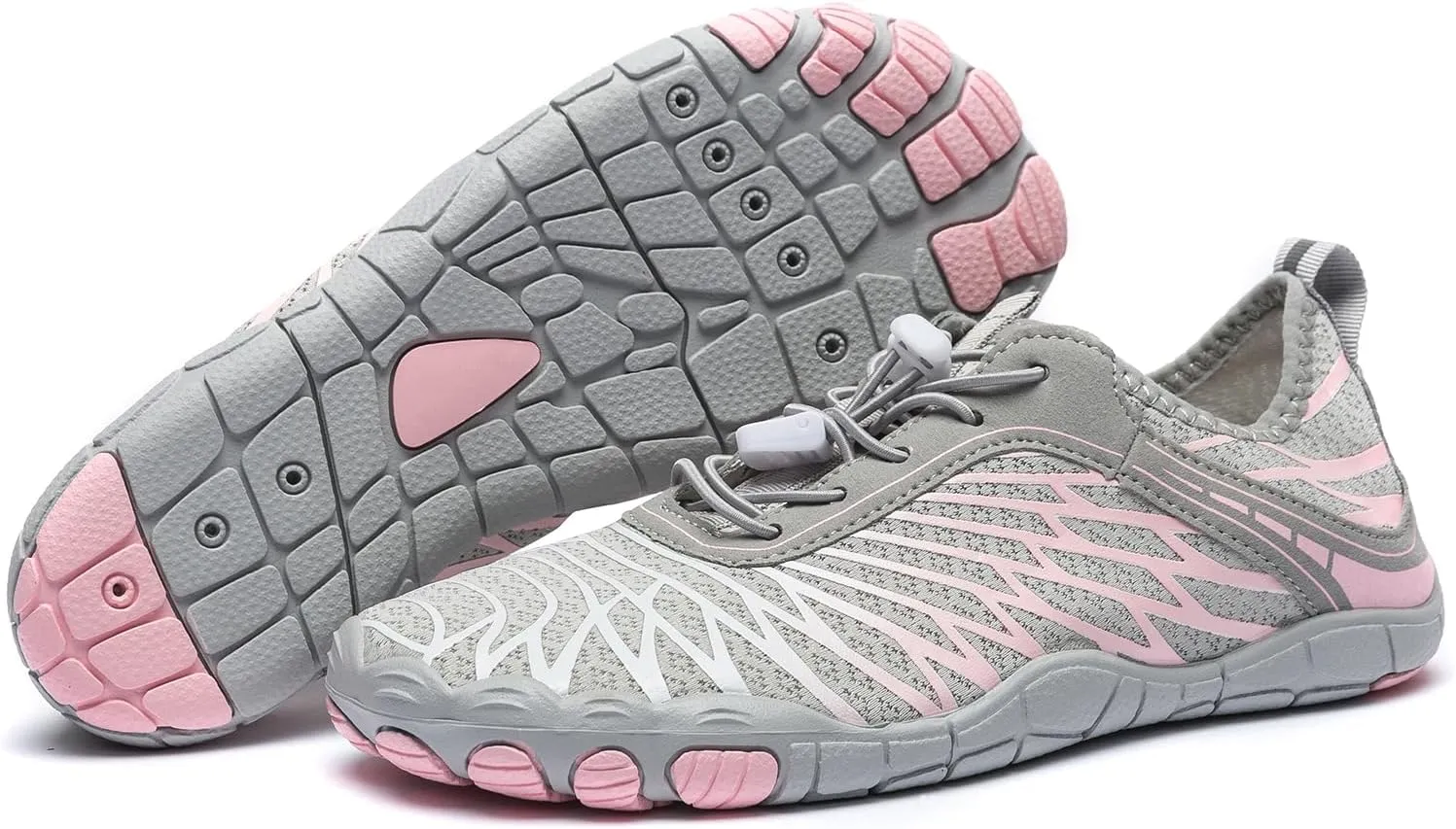 Hiking Barefoot Shoes for Women Men Breathable & Non-Slip Athletic Barefoot Wide Toe Water Shoes Lightweight Perfect for Walking,Running,and Swimming