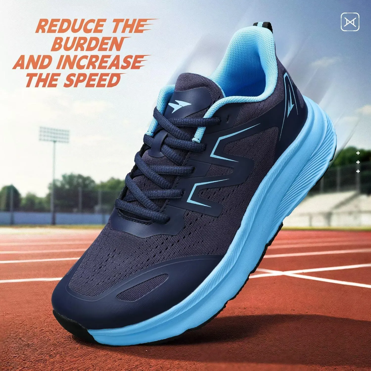 KDN Men's Road Running Shoes Wide Toe Box Shoes for Men Walking Sneakers Gym Workout Tennis Shoes for Wide Feet