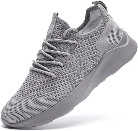 Men's Running Walking Shoes Sneakers Tennis Fitness Athletic Shoes Non Slip On Sports Casual Workout Shoe Lightweight Comfortable Gym Fashion Breathable Mesh Trainer