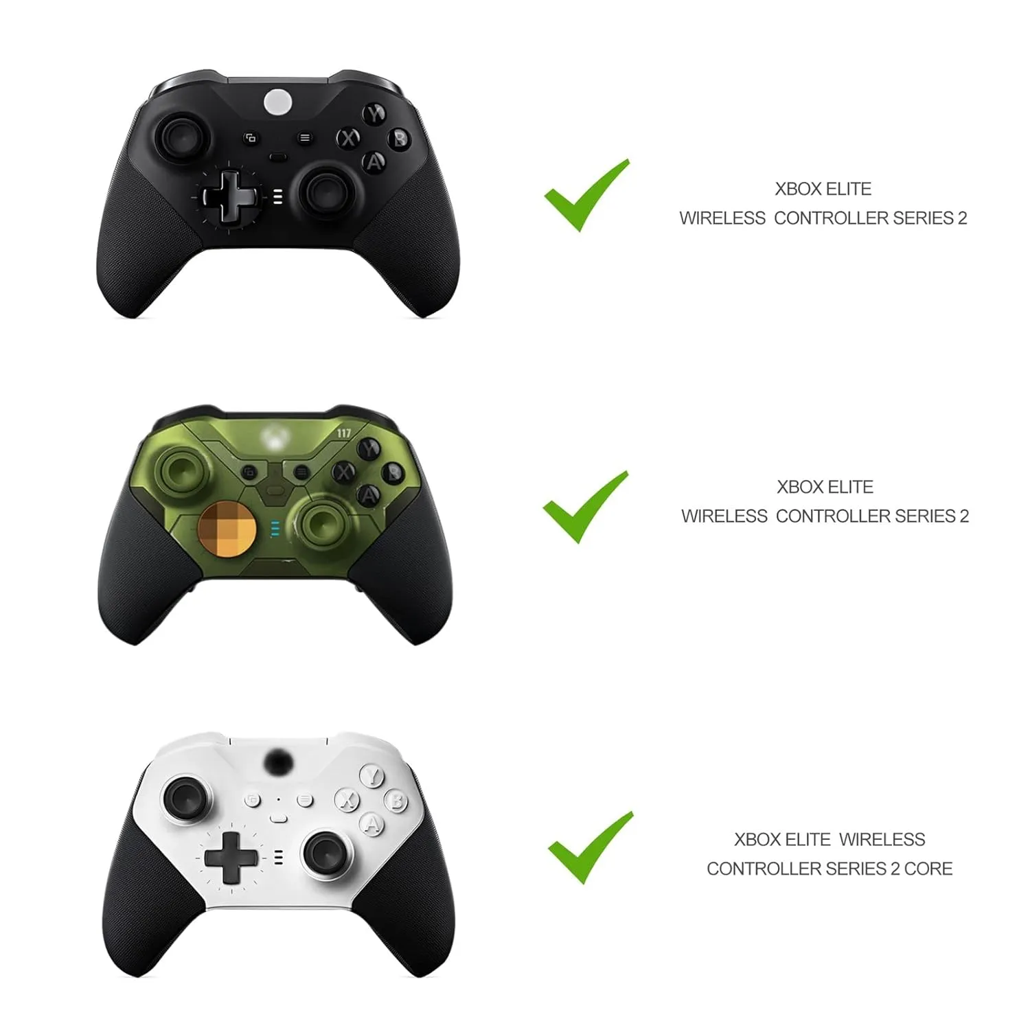 Metal Replacement Thumbsticks for Xbox Elite Controller Series 2 Core,Component Pack Includes 4 Swap Magnetic Joysticks,4 Paddles,1 Standard D-Pads, Accessories Parts for Xbox One Elite 2 (Gold)