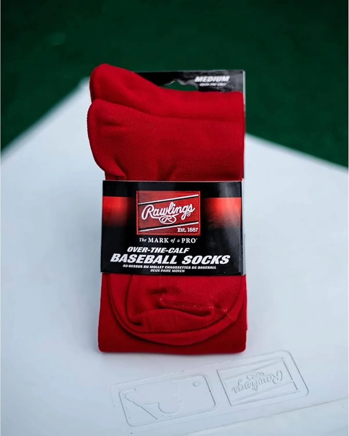 Rawlings | 2 Pair | Athletic Socks | Baseball/Softball | Multiple Sizes/Colors