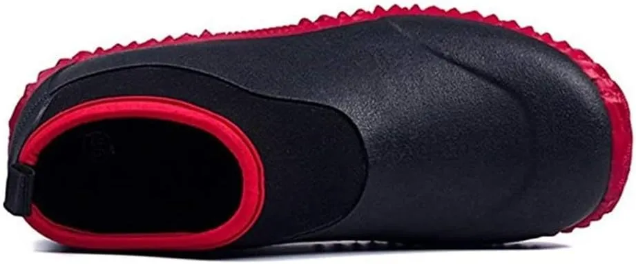 SYLPHID Men's Garden Shoes Women's Rain Shoe Waterproof Neoprene Camp Booties for Camping, Lawn Care, Gardening and Yard Work