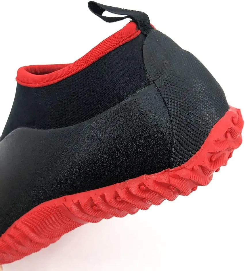 SYLPHID Men's Garden Shoes Women's Rain Shoe Waterproof Neoprene Camp Booties for Camping, Lawn Care, Gardening and Yard Work