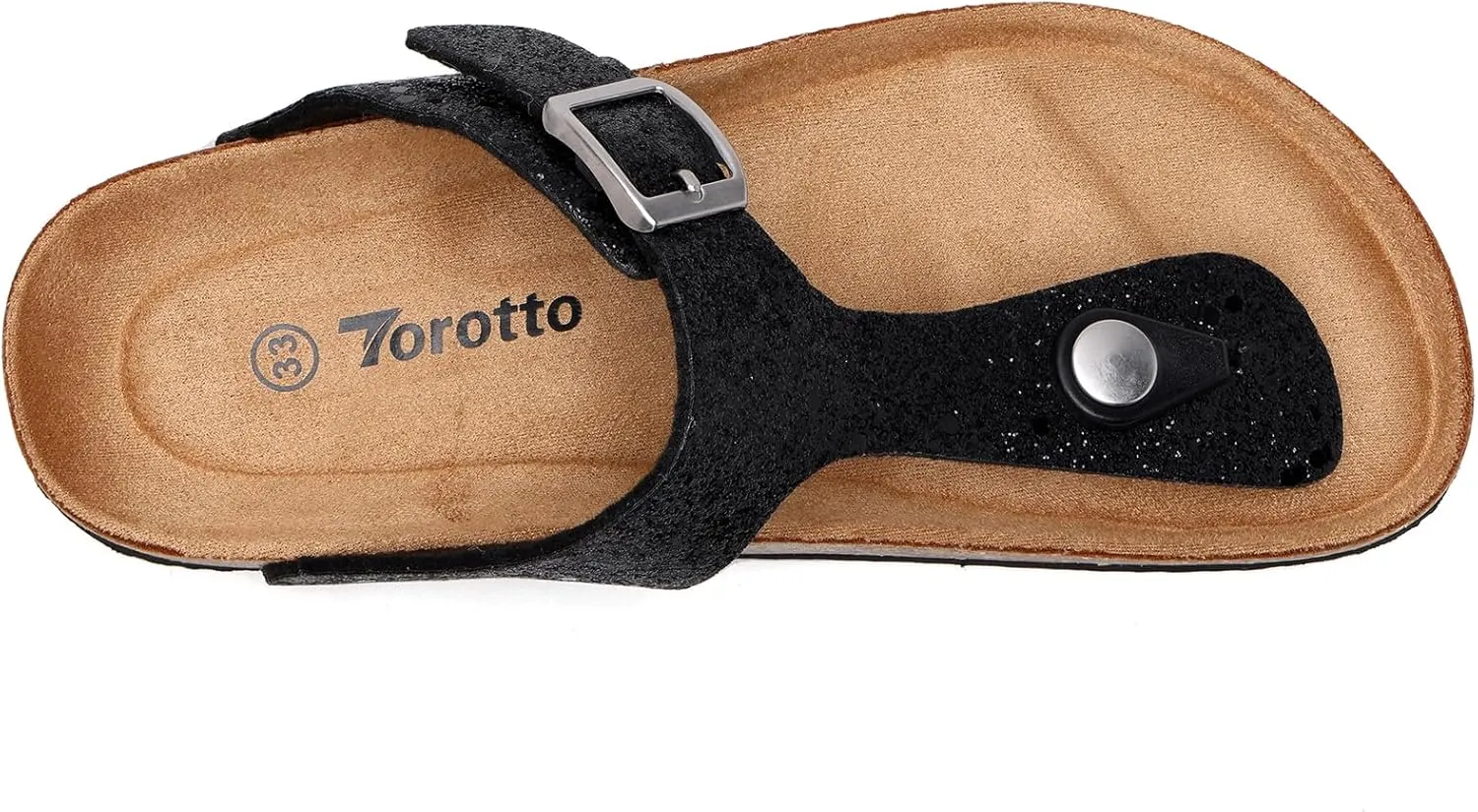 Torotto Boys Girls Flip Flops Comfortable Cork Footbed Thong Sandals with Adjustable Straps(Toddler/Little Kid/Big Kid)